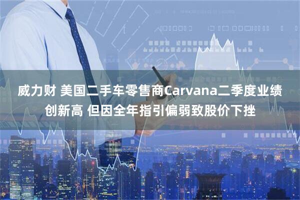 威力财 美国二手车零售商Carvana二季度业绩创新高 但因全年指引偏弱致股价下挫